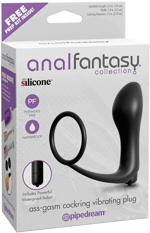 Dreamtoys „Ass-Gasm“ varpos žiedas vibruojantis.