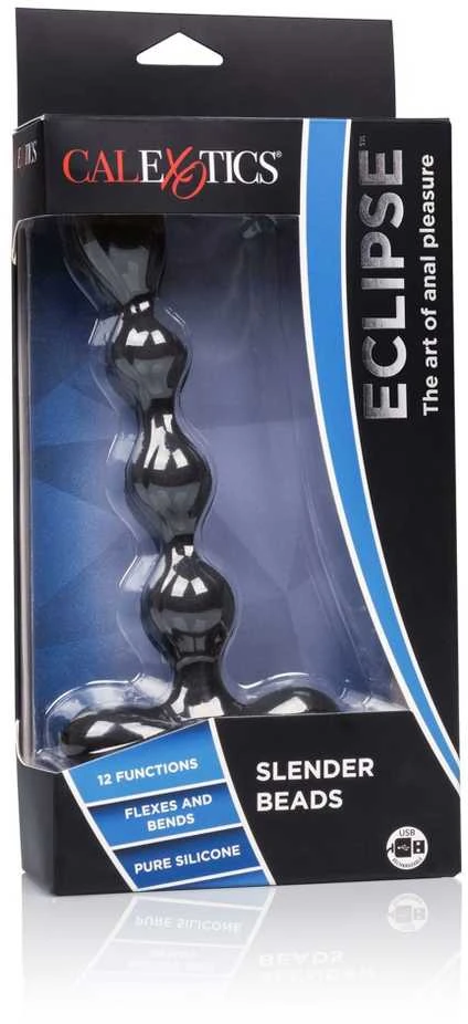 Calexotics Eclipse Slender Beads Juodas
