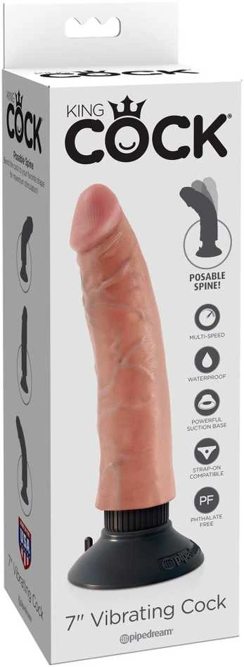 Pipedream KC 7" vibruojanti varpos lemputė