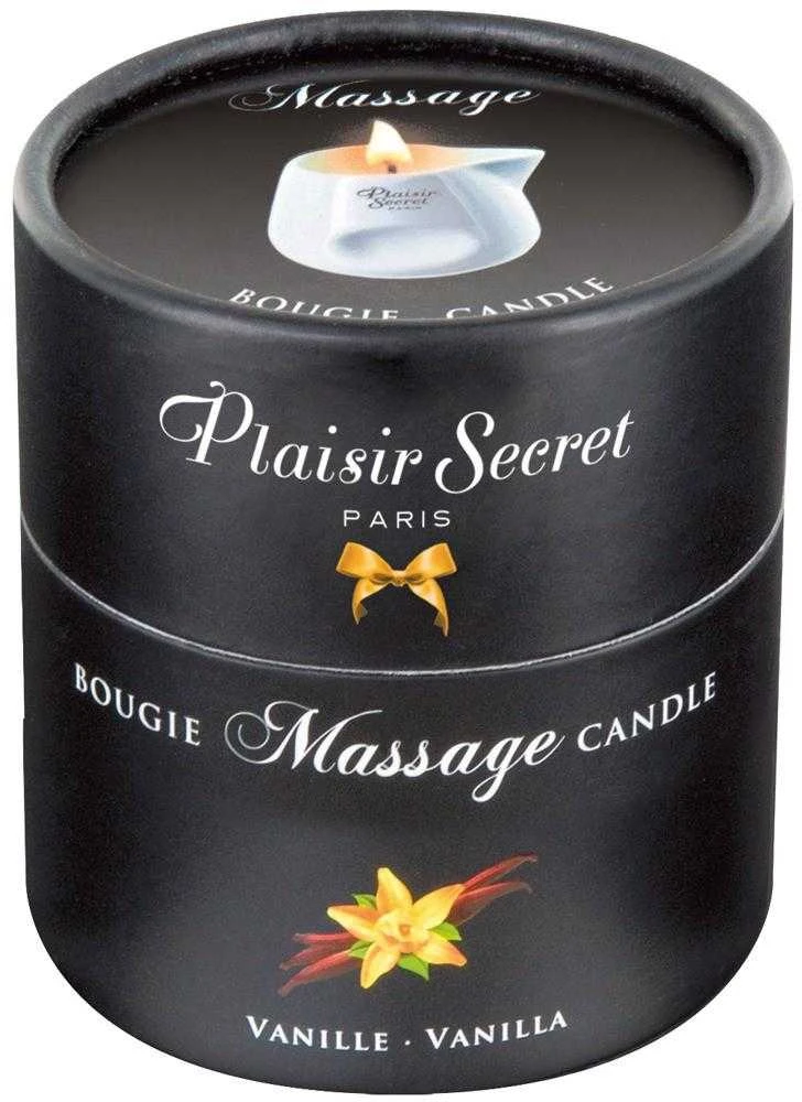 Plaisir Secret Masažo žvakė vanilė 80ml