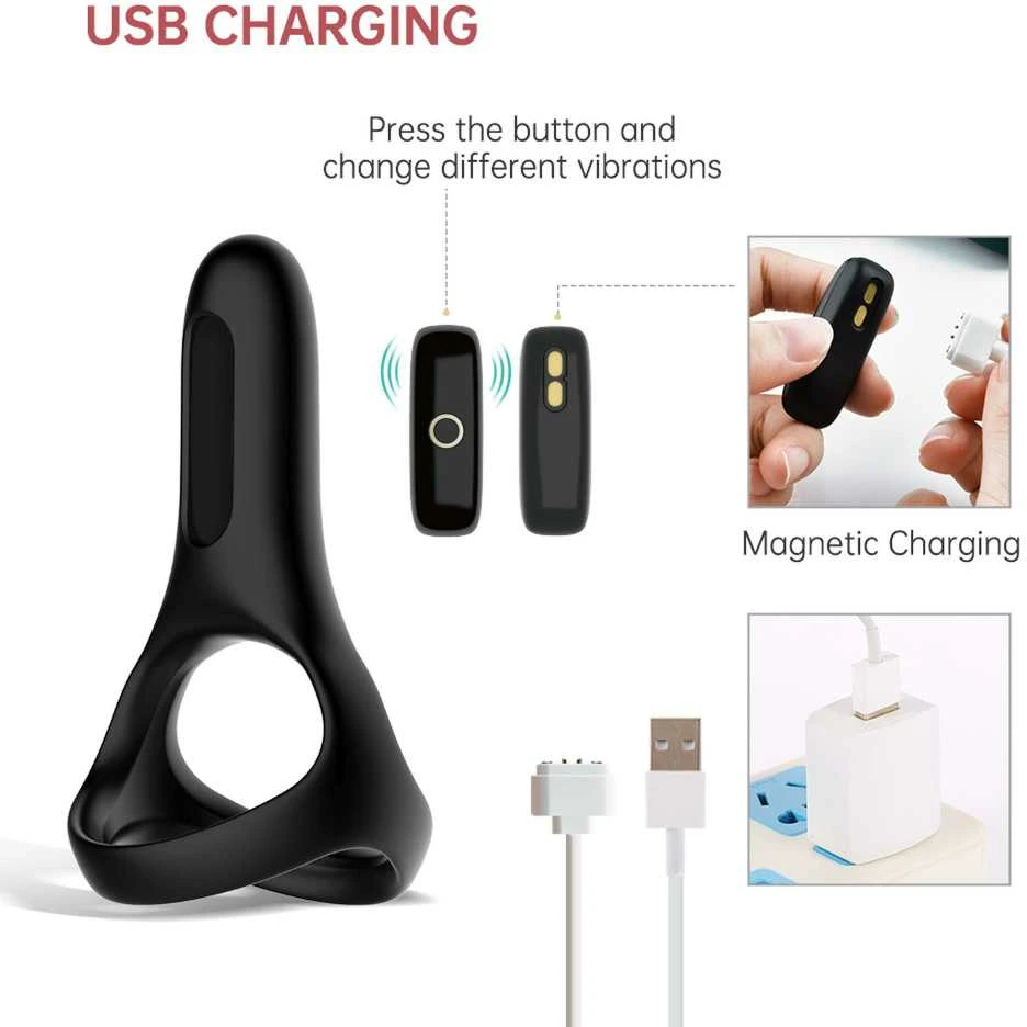 „Magic Motion“ – „Rise Smart Wearable Cockring“, juodas