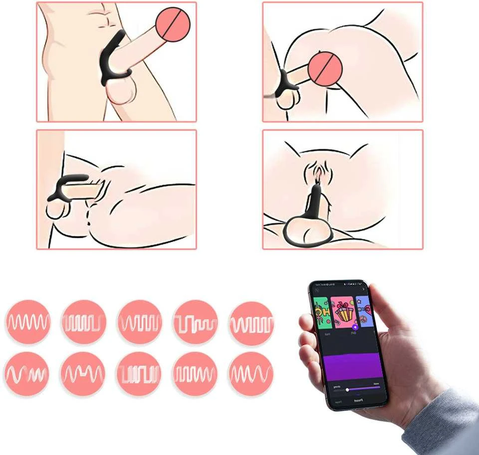 „Magic Motion“ – „Rise Smart Wearable Cockring“, juodas