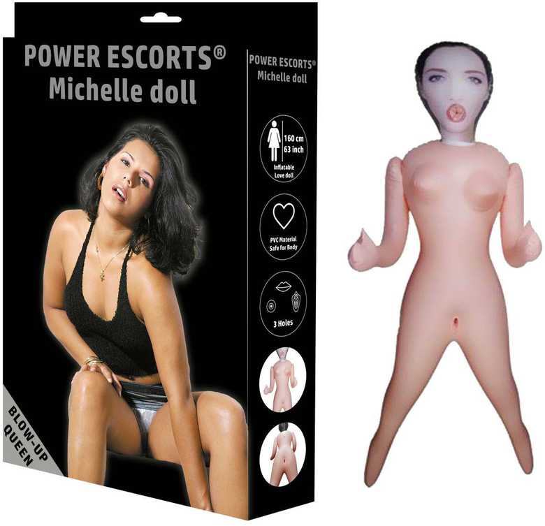 Power Escorts Lėlė – Michelle pripučiama lėlė