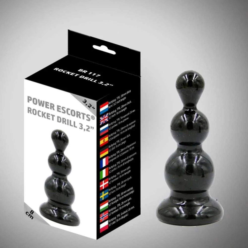 Power Escorts Analinis kištukas moterims, vyrams, unisex kištukas 8cm