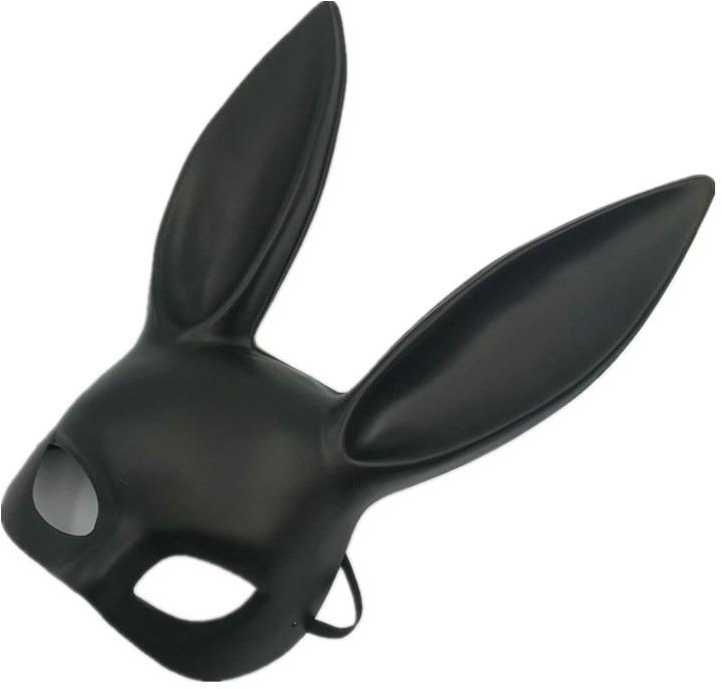 Power Escorts Maska - Bunny Mask Juodas
