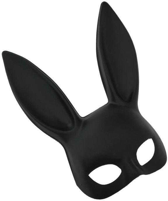 Power Escorts Maska - Bunny Mask Juodas