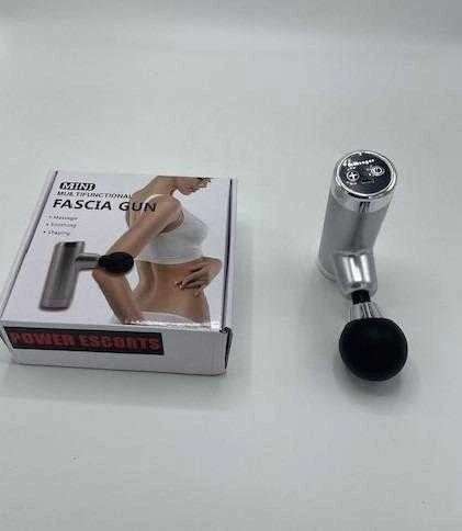 Power Escorts Massage gun mini sidabrinis
