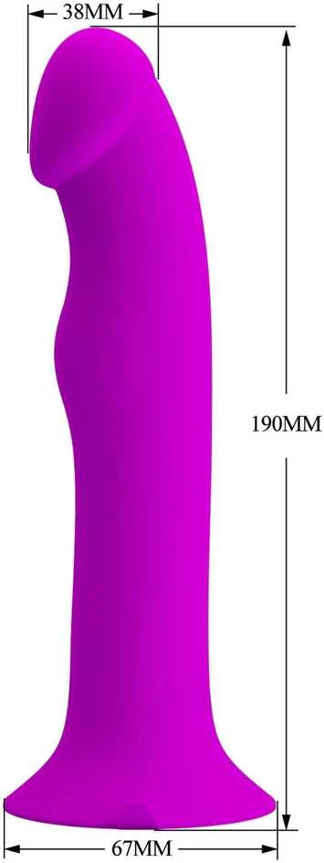 LYBAILE Pretty Love Murray dildo su vibracija Rožinė