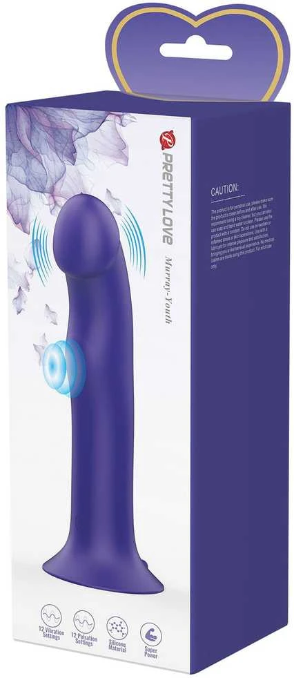 Pretty Love Led „PRETTY LOVE“ – „MURRAY YOUTH“ vibruojantis dildo ir įkraunamas violetinis
