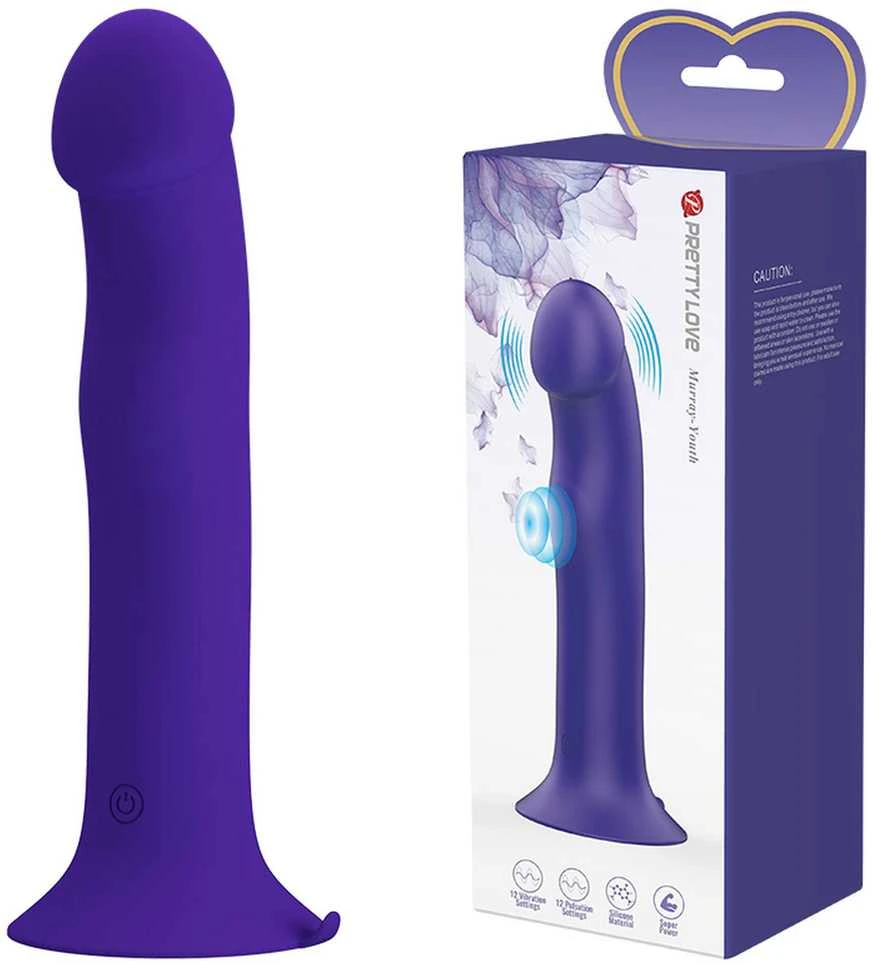 Pretty Love Led „PRETTY LOVE“ – „MURRAY YOUTH“ vibruojantis dildo ir įkraunamas violetinis