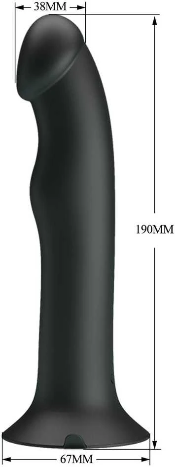 LYBAILE Pretty Love Murray dildo su vibracija, juodas
