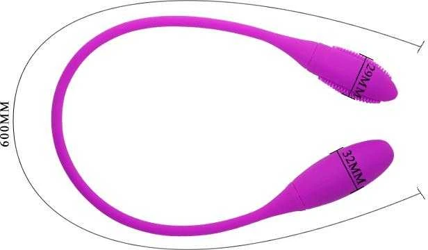 Baile Pretty Love ilgas lankstus stimuliatorius 2 antgaliai 60cm 7 režimai