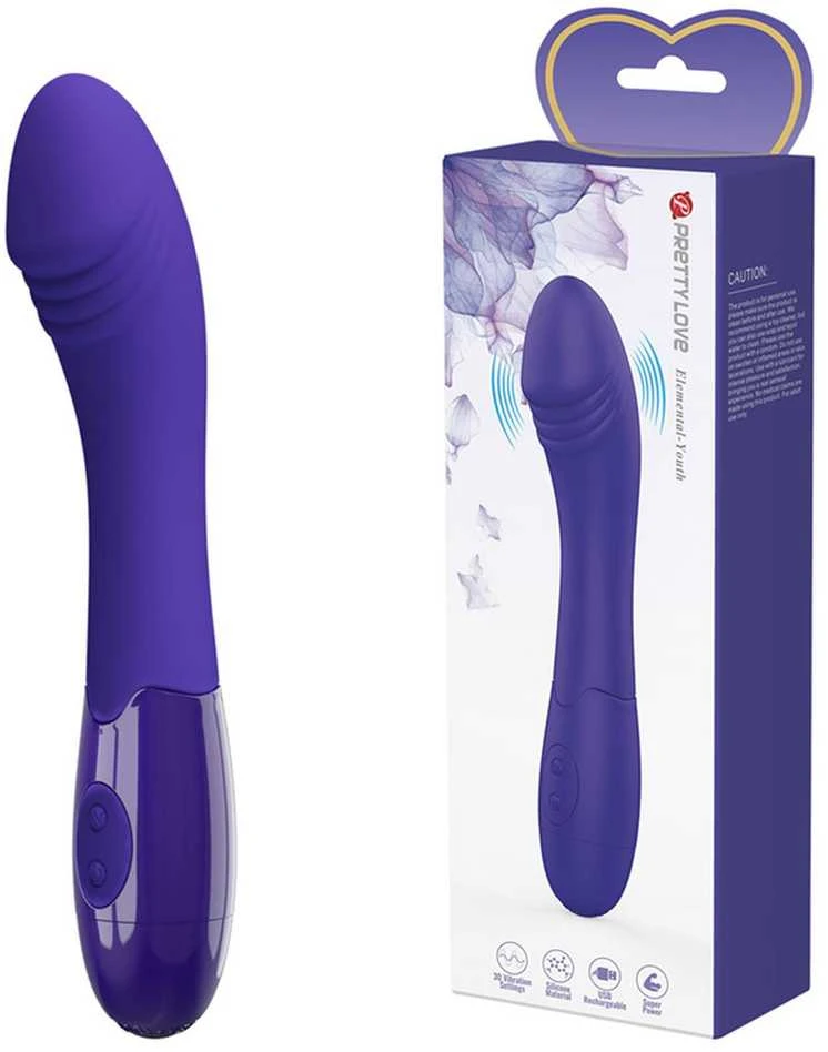 PRETTY LOVE - ELEMENTAL YOUTH VIOLET VIBRUOJAMAS DILDO