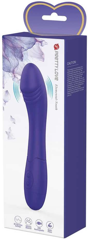 PRETTY LOVE - ELEMENTAL YOUTH VIOLET VIBRUOJAMAS DILDO
