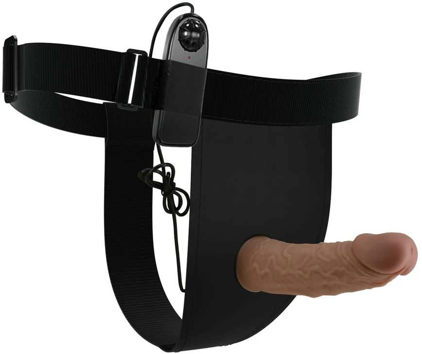 PRETTY LOVE – DIRŽŲ TRIUKŠČIAI – 6,8 colio „Dildo“ vibracija „Draven Strap-On“