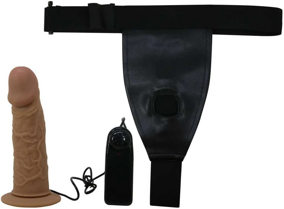 PRETTY LOVE – DIRŽŲ TRIUKŠČIAI – 6,8 colio „Dildo“ vibracija „Draven Strap-On“