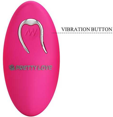 Pretty Love Vibrating kiaušinių sekso masažuoklis su nuotolinio valdymo pulteliu, 12 režimų