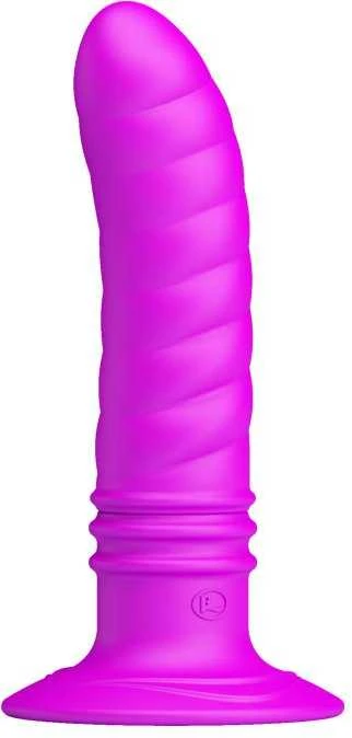 Violetinis banguotas analinis kaištis su pagrindu