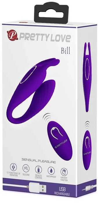Masażery LYBAILE Pretty Love Bill Vibro Massager Violetinė
