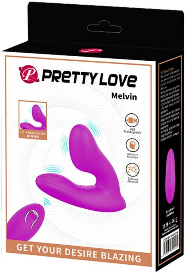 PRETTY LOVE – MELVIN CLITORIS MASAŽUOTIS SU NUOTOLINIO VALDYMU