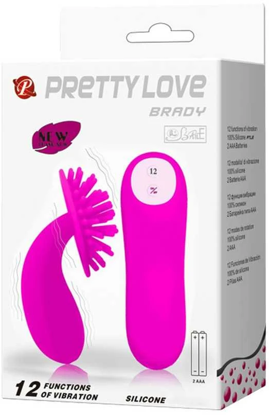 Pretty Love Masažuoklis klitoris su iškilimais rankena ir pultu