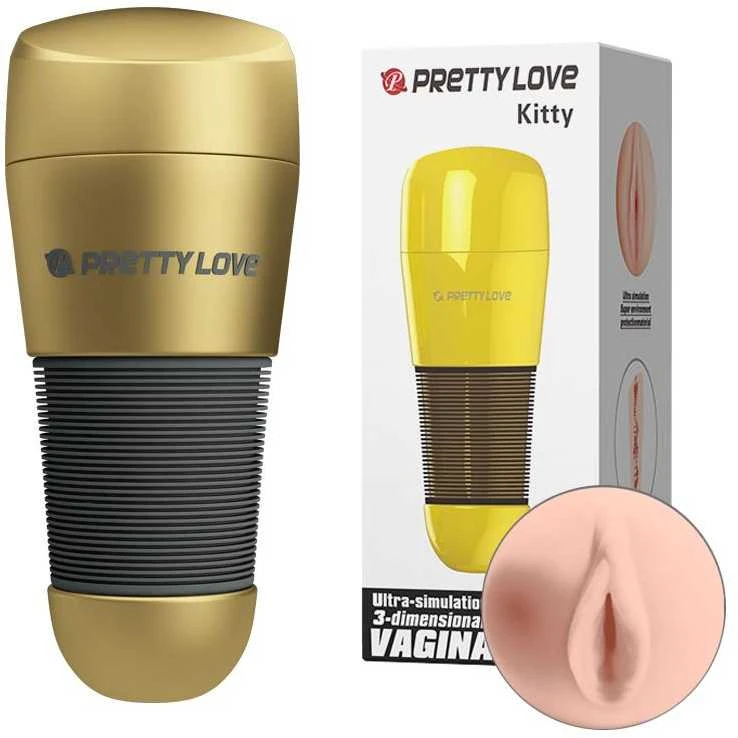 Pretty Love Male „Pretty Love“ masturbatorius vamzdelyje dirbtinė makštis makštis pūlingas