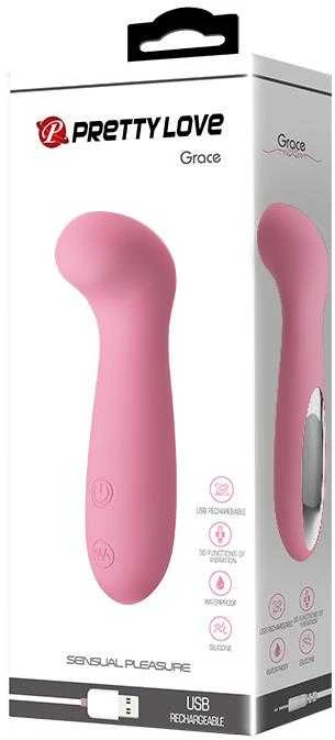 Pretty Love Mažas patogus vibratorius taškui g, 12 cm, 30 režimų