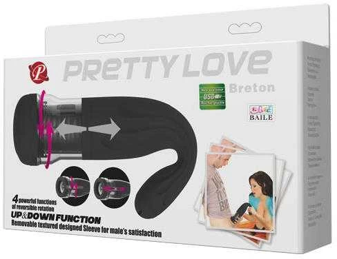 „Pretty Love“ vyriškas masturbatorius „Su Rotation Sliding Motion USB“