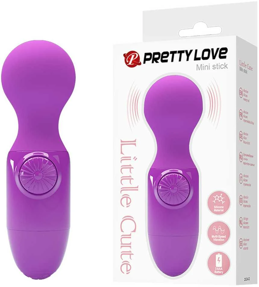 „Pretty Love“ mini masažuoklis moterims su lazdelės formos vibratoriumi Neperšlampamas