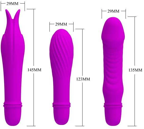 „Pretty Love Mini“ silikoninis vibratorius 10 funkcijų