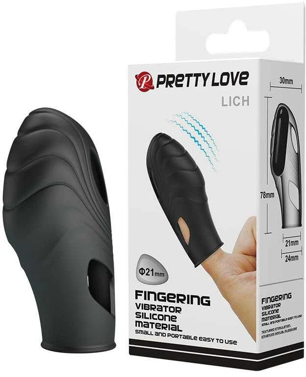 LYBAILE Pretty Love Lich Finger Vibratorius Juodas