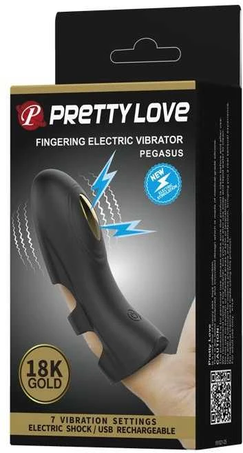 Pretty Love Finger vibratoriaus dangtelis, elektrostimuliacija, 7 režimai