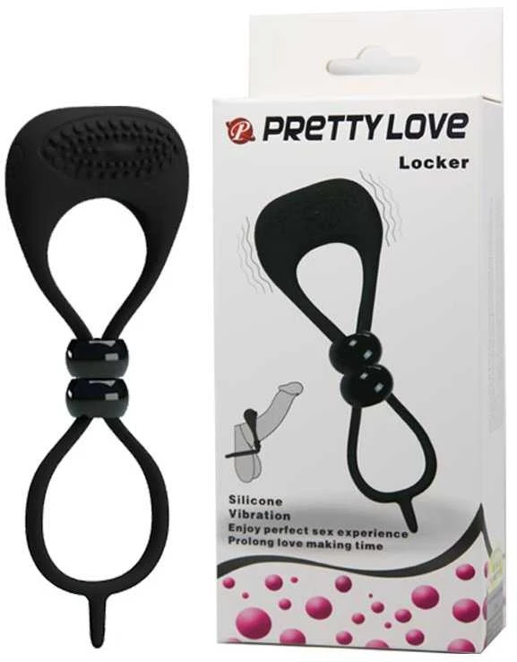 „Pretty Love“ dvigubas varpos žiedas, sėklidžių spaustukas, sekso žiedas