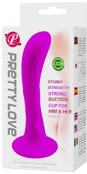 Pretty Love Silikoninis analinis kištukas su siurbtuku, unisex kamščiu