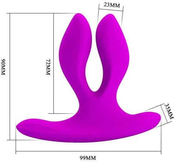 Pretty Love Dvigubas analinis makšties vibratorius g-spot 12 režimas