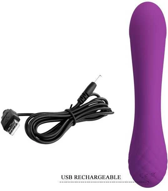 Pretty Love Realistinis g taško ir klitorio vibratoriaus USB