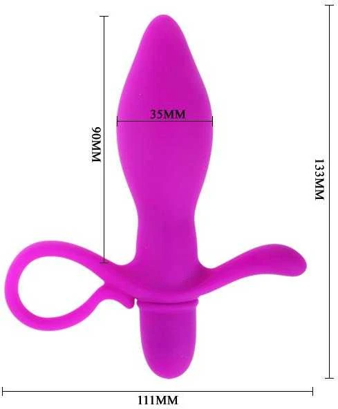 Pretty Love Flirtation „Pretty Love“ universalus vibruojantis analinis vaginalinis kamštis, 13 cm