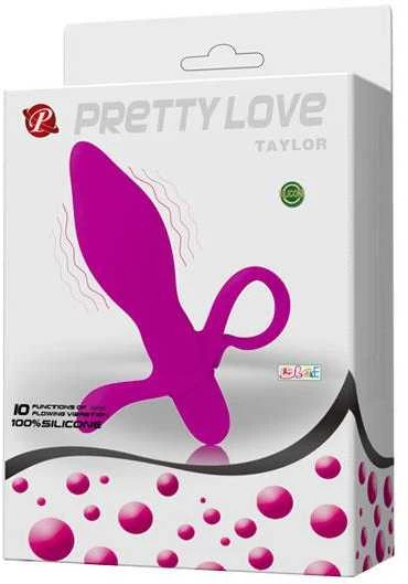 Pretty Love Flirtation „Pretty Love“ universalus vibruojantis analinis vaginalinis kamštis, 13 cm