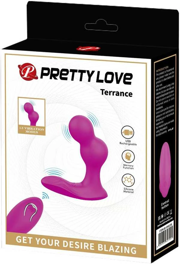 PRETTY LOVE – TERASAS ANALINIS VIBRATORIAUS MASAŽUOTIS SU NUOTOLINIO VALDYMU