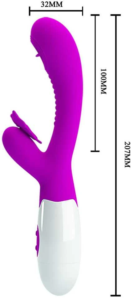 LYBAILE Pretty Love Moth Clitoris Vibrator Violetinė