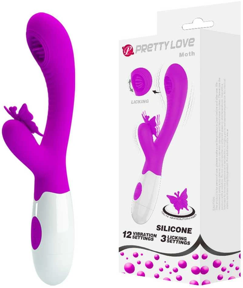 LYBAILE Pretty Love Moth Clitoris Vibrator Violetinė