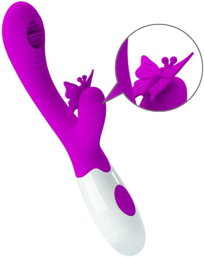 LYBAILE Pretty Love Moth Clitoris Vibrator Violetinė