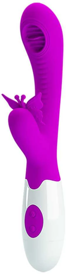 LYBAILE Pretty Love Moth Clitoris Vibrator Violetinė