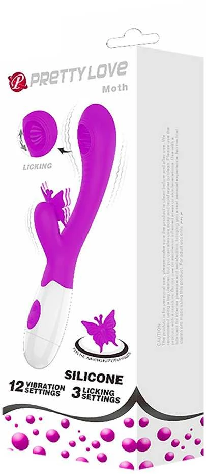 LYBAILE Pretty Love Moth Clitoris Vibrator Violetinė