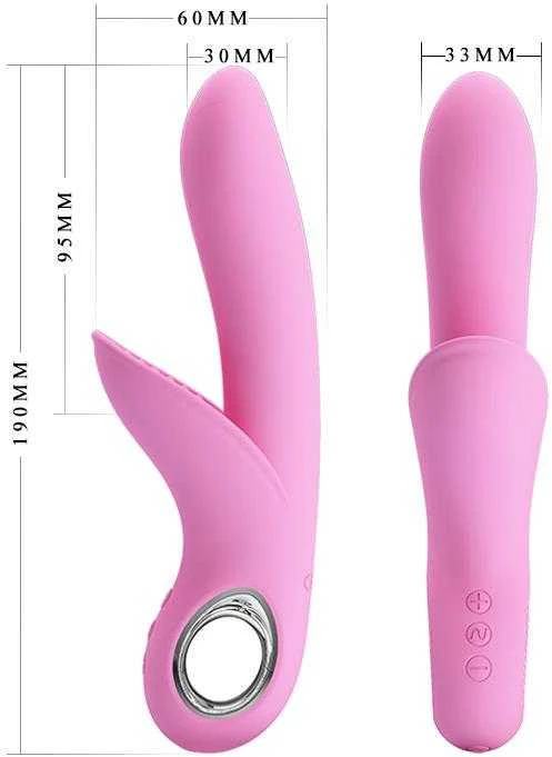 Pretty Love Vibrator daugiafunkcinis su klitorio masažuoklis 19c