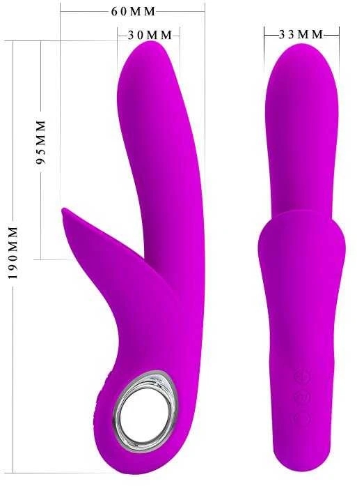 Pretty Love Vibrator daugiafunkcinis su klitorio masažuoklis 19c