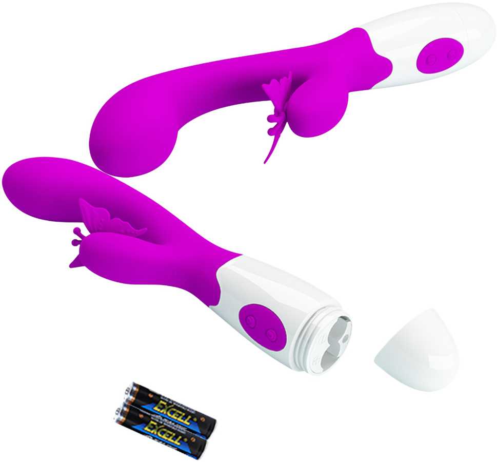 LYBAILE Pretty Love Butterfly Kiss Vibrator Rožinė
