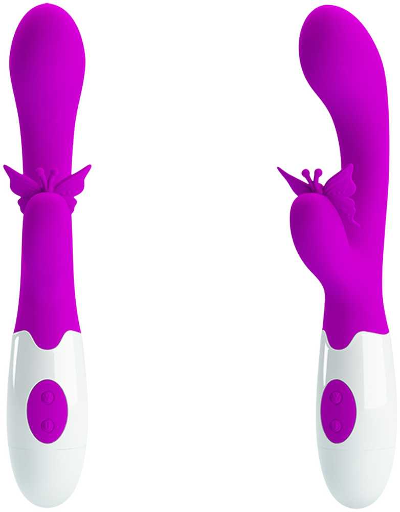 LYBAILE Pretty Love Butterfly Kiss Vibrator Rožinė