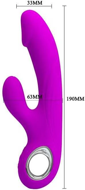 Pretty Love Vibratorius klitorio g taškui, 7 režimai, 19 cm, USB