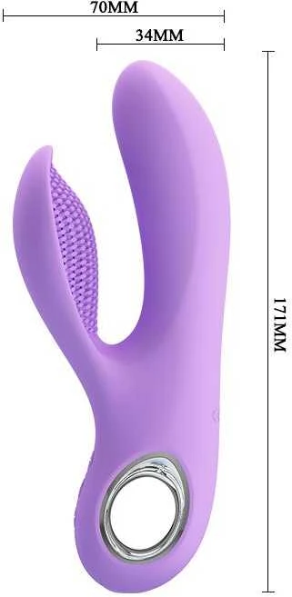 Pretty Love Vibratorius, skirtas g taško klitorio masažuokliui 17 cm USB
